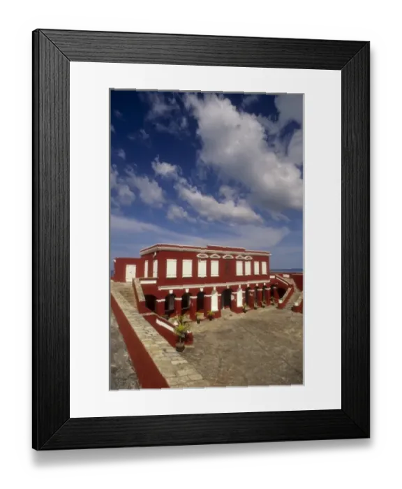 Framed Print : Caribbean, US Virgin Islands, St Croix, Frederiksted, Fort Frederik Museum (built 1760), March Framed Print : Caribbean, US Virgin Islands, St Croix, Frederiksted, Fort Frederik Museum (built 1760), March
