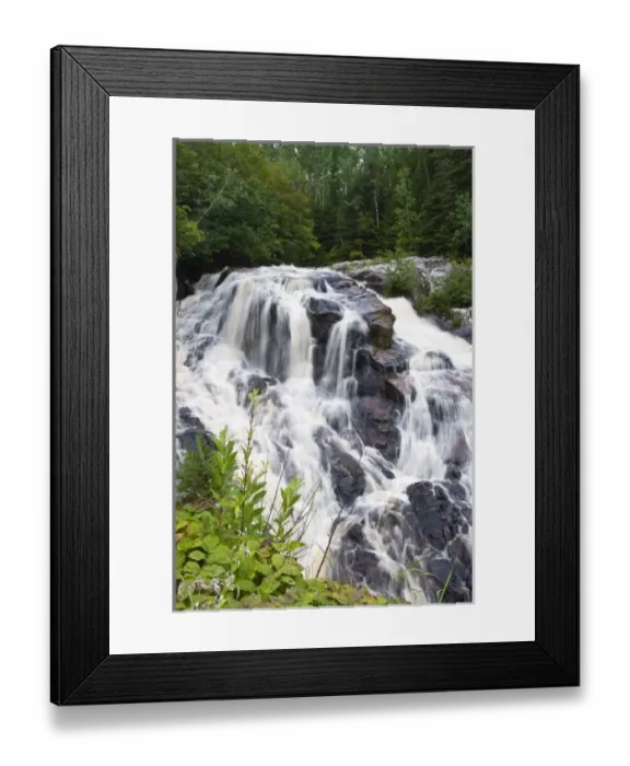 Framed Print : Quebec, Canada. Waterfalls near Colombier Framed Print : Quebec, Canada. Waterfalls near Colombier