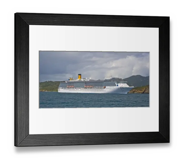 Framed Print : Coruso Cruise Line, The Costa Maditerranea Framed Print : Coruso Cruise Line, The Costa Maditerranea
