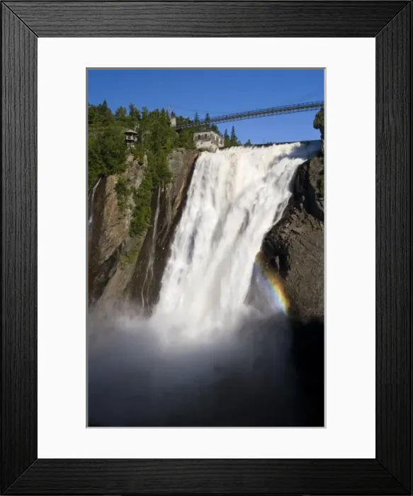 Framed Print : Montmorency Falls near Quebec City Framed Print : Montmorency Falls near Quebec City
