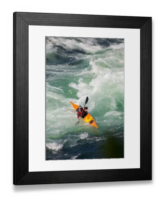 Framed Print : Canada, British Columbia. Sea kayaker at Skookumchuck Rapids. (MR) Framed Print : Canada, British Columbia. Sea kayaker at Skookumchuck Rapids. (MR)