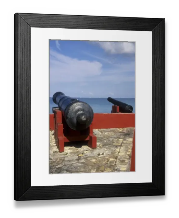 Framed Print : Caribbean, US Virgin Islands, St Croix, Frederiksted, Fort Frederik Museum (built 1760)
