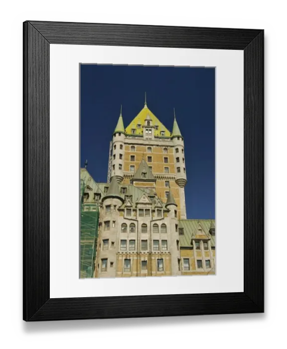 Framed Print : North America, Canada, Quebec, Old Quebec City. Chateau Frontenac