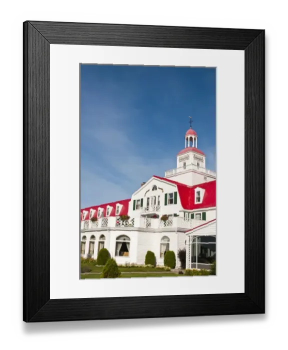 Framed Print : Quebec, Canada. Historic Hotel Tadoussac, Tadoussac Framed Print : Quebec, Canada. Historic Hotel Tadoussac, Tadoussac