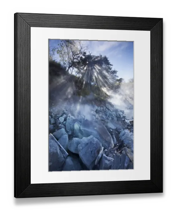 Framed Print : Costa Rica, Guanacaste Province, Miravalles, Steam rises up from fumarole in volcanic Framed Print : Costa Rica, Guanacaste Province, Miravalles, Steam rises up from fumarole in volcanic