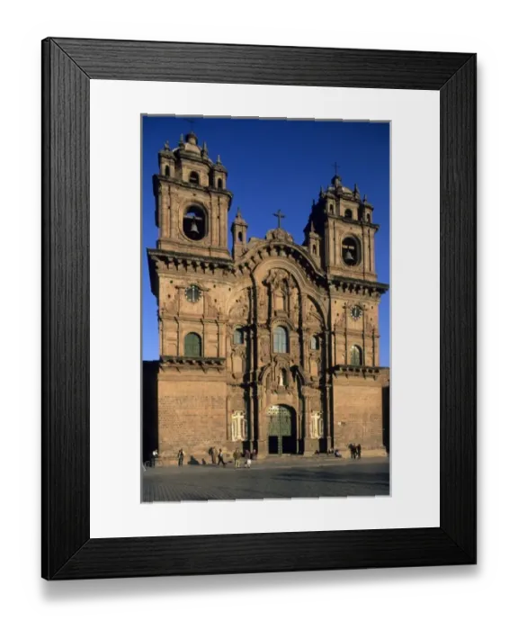 Framed Print : Peru, Cuzco, Andean Inca Capital, La Compania Church, built 1571 Framed Print : Peru, Cuzco, Andean Inca Capital, La Compania Church, built 1571