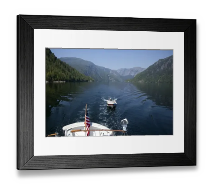 Framed Print : USA, Alaska, Misty Fjords National Park, Punchbowl entrance