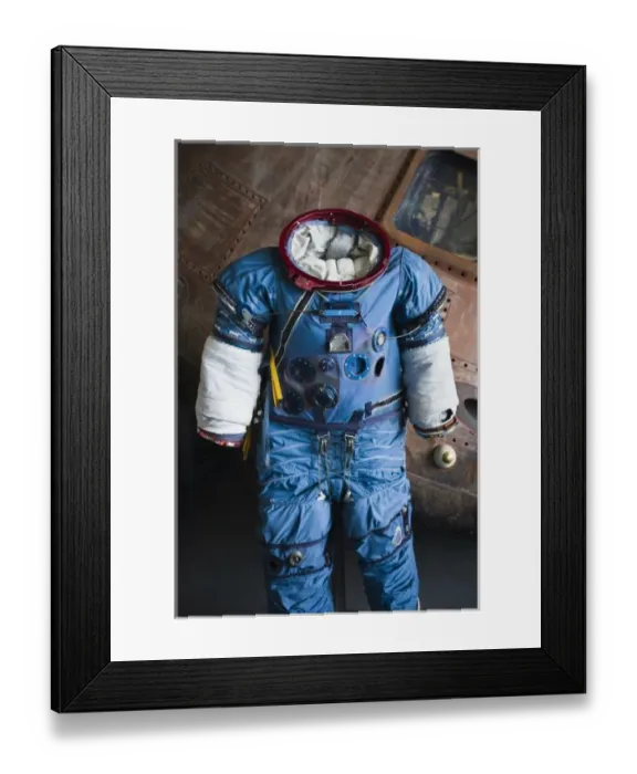 Framed Print : USA, Alabama, Huntsville. US Space and Rocket Center, astronaut suit Framed Print : USA, Alabama, Huntsville. US Space and Rocket Center, astronaut suit