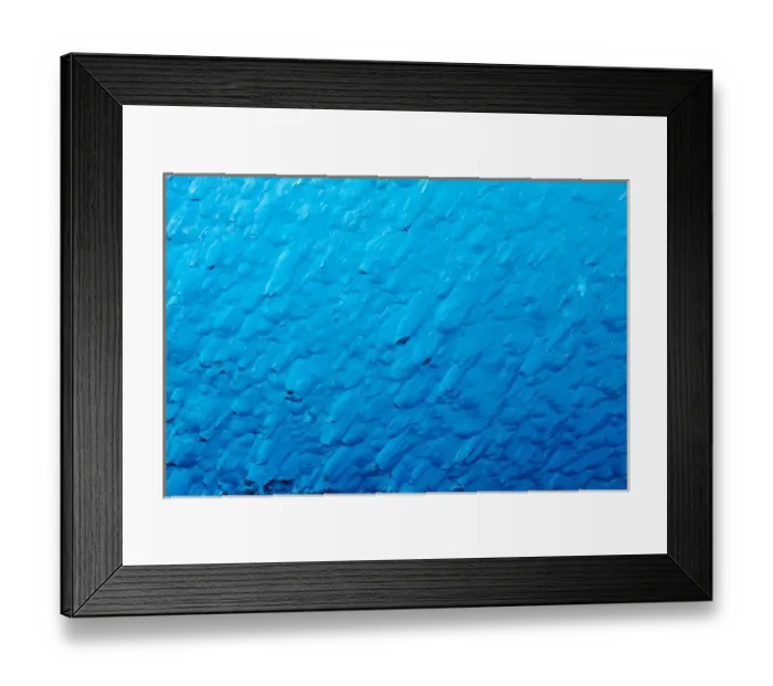 Framed Print : USA, Alaska, Tracy Arm-Fords Terror Wilderness, Close-up of deep blue glacial iceberg