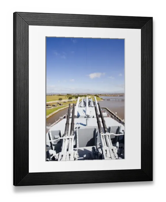 Framed Print : USA, Alabama, Mobile. Battleship Memorial Park, World War 2-era battleship, USS Alabama