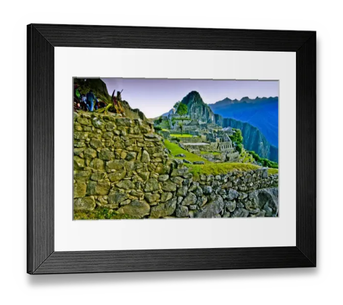 Framed Print : Ancient Machu Picchu, last refuge of the vanished Inca civilization in the Andes Mountains, Peru Framed Print : Ancient Machu Picchu, last refuge of the vanished Inca civilization in the Andes Mountains, Peru