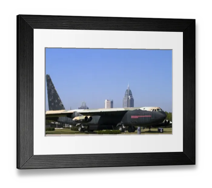 Framed Print : Calamity Jane B-52D bomber located at Battleship Memorial Park, Mobile, Alabama, USA