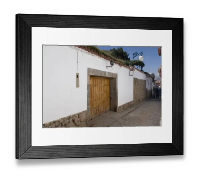 Framed Print : South America - Peru. Mix of old and new architecture in Cusco