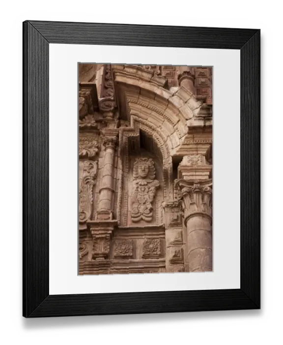 Framed Print : South America, Peru, Cuzco. Architectural details of Iglesia de la CompaAnAia de Jesus Framed Print : South America, Peru, Cuzco. Architectural details of Iglesia de la CompaAnAia de Jesus