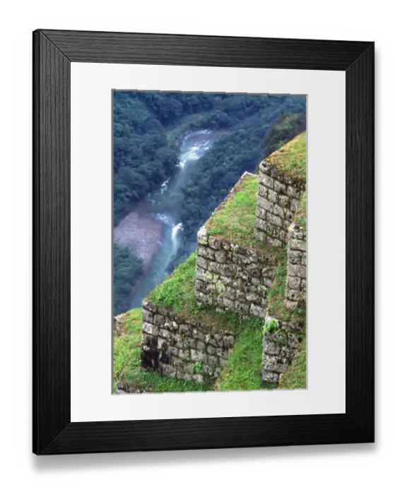 Framed Print : South America; Peru; Urubamba River flowing below Machu Picchu Framed Print : South America; Peru; Urubamba River flowing below Machu Picchu
