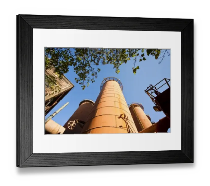Framed Print : USA, Alabama, Birmingham. Sloss Furnaces National Historic Landmark, late 19th to Framed Print : USA, Alabama, Birmingham. Sloss Furnaces National Historic Landmark, late 19th to