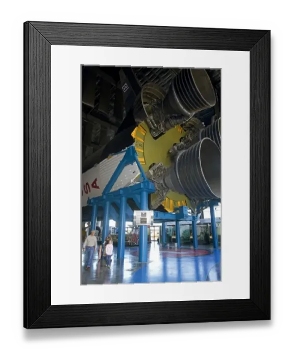 Framed Print : Saturn V on display inside the Davidson Center for Space Exploration building at the U