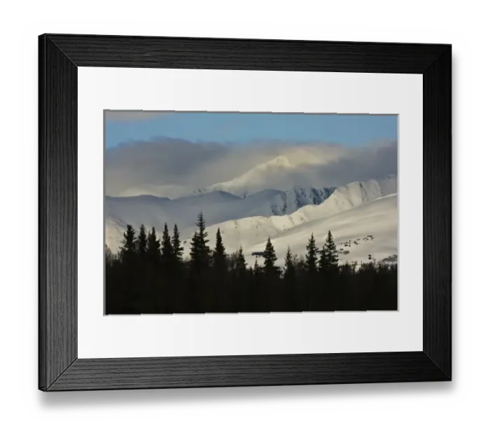 Framed Print : USA, Alaska, Kenai Mountains. The snow-covered mountains along Turnagain Pass Framed Print : USA, Alaska, Kenai Mountains. The snow-covered mountains along Turnagain Pass