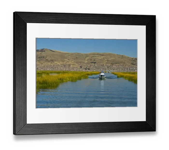 Framed Print : Tourism is thriving on Lake Titicaca, Peru Framed Print : Tourism is thriving on Lake Titicaca, Peru
