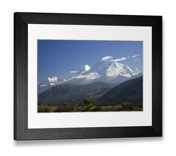 Framed Print : Snow-capped Andes Mountains, Vicos, Peru