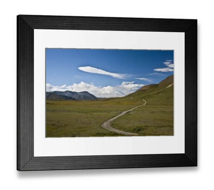 Framed Print : USA. Alaska. Lenticular cloud over Mt McKinley in the Alaska Range at Denali NP