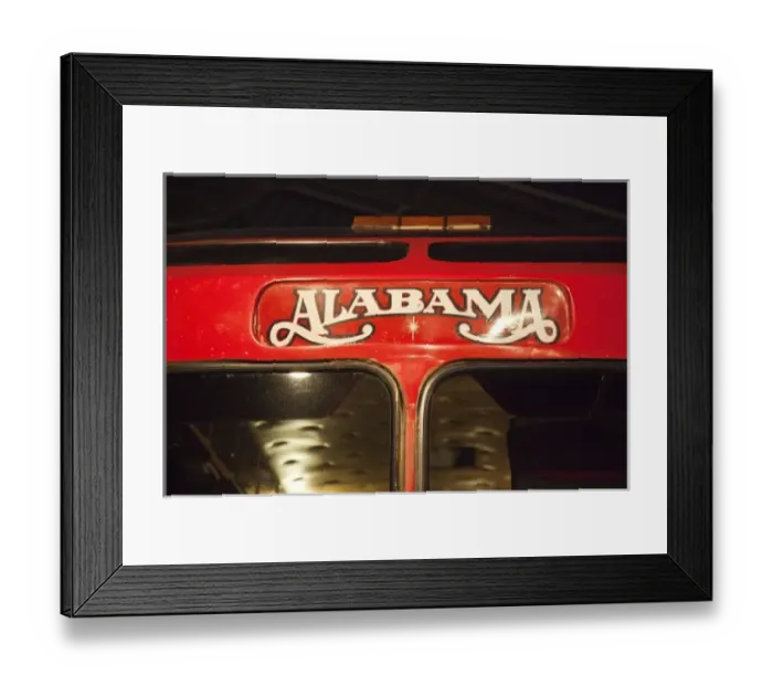 Framed Print : USA, Alabama, Tuscumbia. Alabama Music Hall of Fame, tourbus of the group Alabama