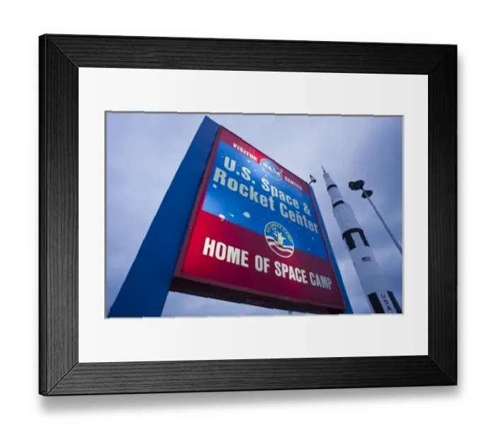 Framed Print : USA, Alabama, Huntsville. US Space and Rocket Center, Saturn V rocket, used in moon launch Framed Print : USA, Alabama, Huntsville. US Space and Rocket Center, Saturn V rocket, used in moon launch