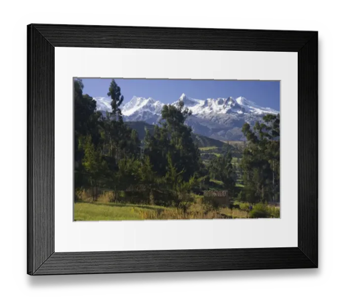 Framed Print : Snow-capped Andes Mountains, Vicos, Peru Framed Print : Snow-capped Andes Mountains, Vicos, Peru