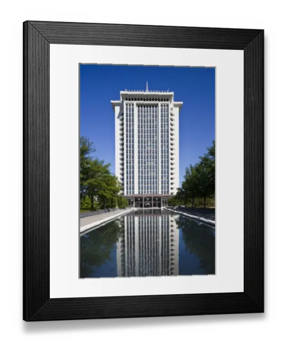 Framed Print : USA, Alabama, Montgomery. RSA Tower, state pension building Framed Print : USA, Alabama, Montgomery. RSA Tower, state pension building