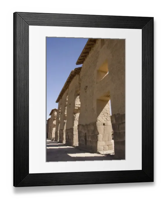 Framed Print : Temple of Wiracocha, built 700 years ago, Raqchi (near Cuzco), Peru Framed Print : Temple of Wiracocha, built 700 years ago, Raqchi (near Cuzco), Peru
