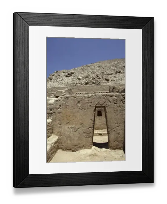Framed Print : South America, Peru, Pisco. Pre-Inca ruins at Tambo Colorado (aka Puka Tampu in Quechua)