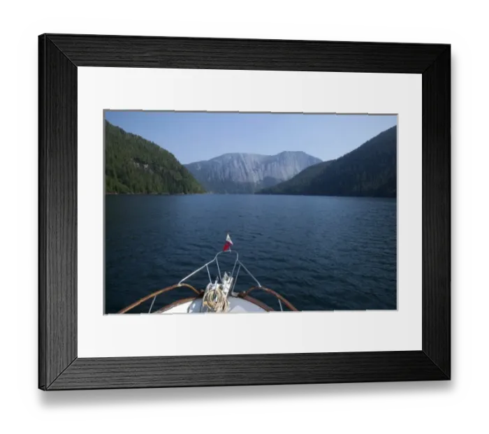 Framed Print : USA, Alaska, Misty Fjords National Park, Punchbowl entrance Framed Print : USA, Alaska, Misty Fjords National Park, Punchbowl entrance