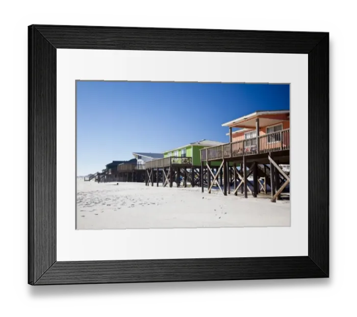Framed Print : USA, Alabama, Gulf Shores. Mobile Bay area, beach houses Framed Print : USA, Alabama, Gulf Shores. Mobile Bay area, beach houses
