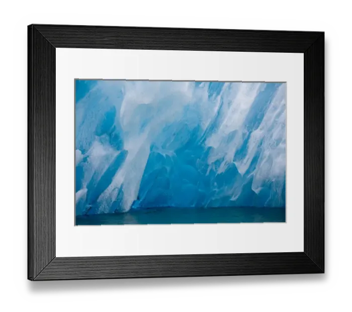 Framed Print : USA, Alaska, Tongass National Forest, Tracy Arm - Fords Terror Wilderness, Deep blue