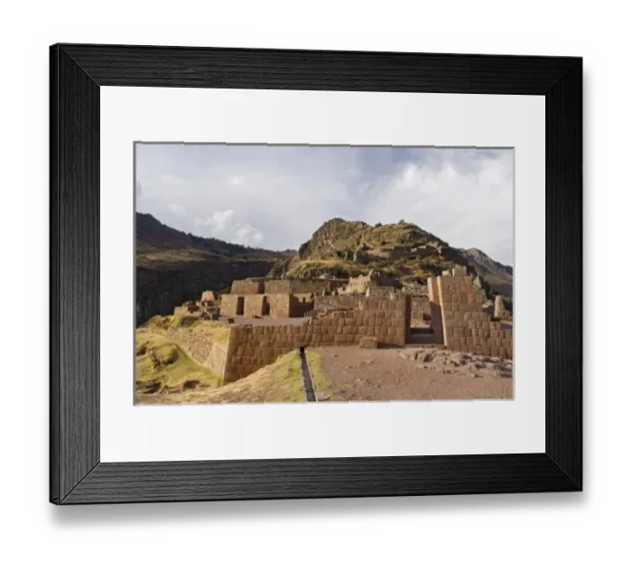 Framed Print : Peru, Pisac, Inca ruins Framed Print : Peru, Pisac, Inca ruins