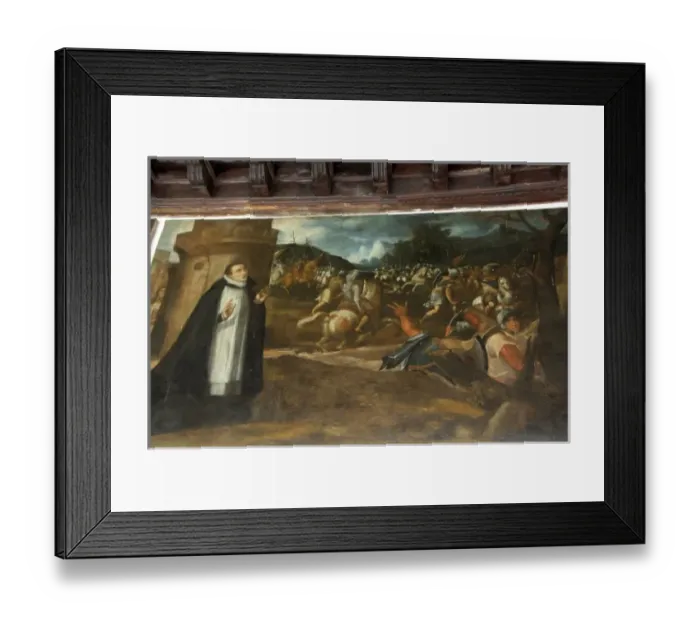 Framed Print : South America, Peru, Lima. Convent Santo Domingo, historic painting