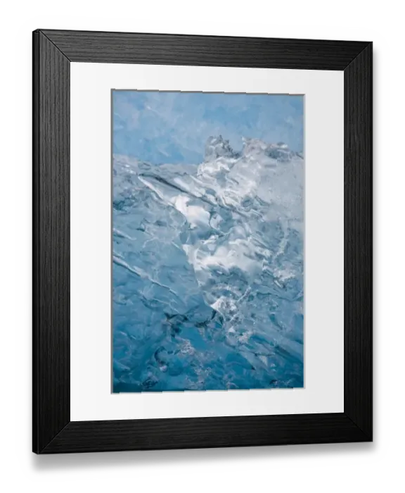 Framed Print : USA, Alaska, South Sawyer - Fords Terror Wilderness, Deep blue iceberg from South