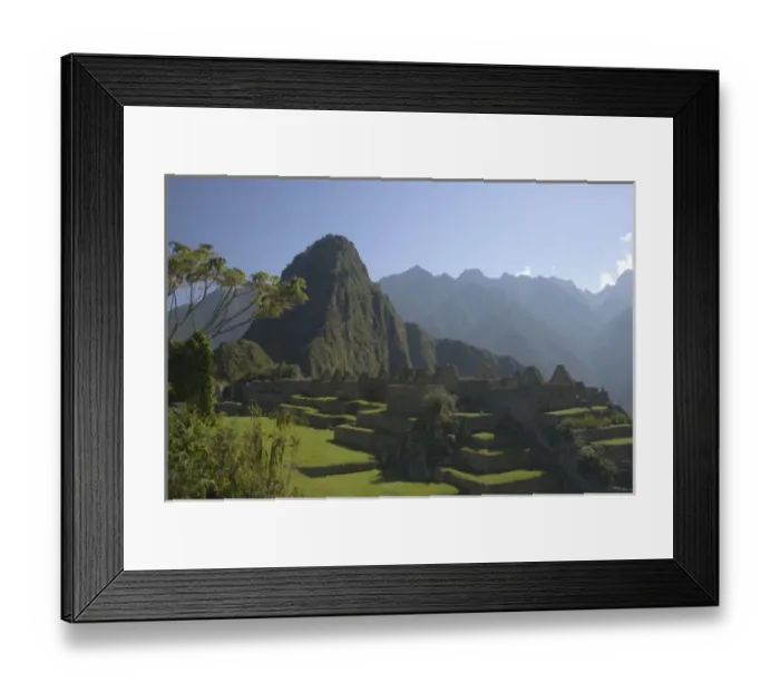 Framed Print : Machu Picchu, ruins of Inca city, Peru