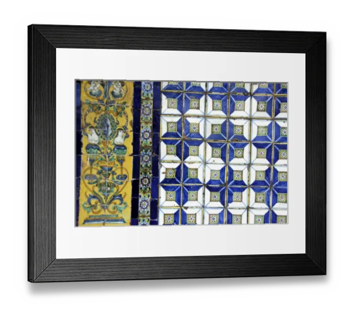 Framed Print : South America, Peru, Lima. Convent Santo Domingo, detail of historic 17th century Framed Print : South America, Peru, Lima. Convent Santo Domingo, detail of historic 17th century