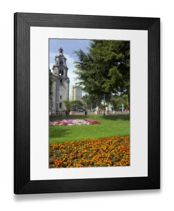 Framed Print : Virgin Milagrosa church in Kennedy Park located in the Miraflores district of Lima, Peru Framed Print : Virgin Milagrosa church in Kennedy Park located in the Miraflores district of Lima, Peru