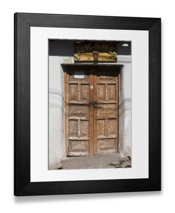 Framed Print : South America - Peru. Architectural details in Cusco