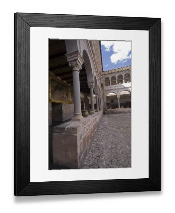 Framed Print : South America - Peru - Cusco. Inca site of Coricancha (once the Inca Empire s Framed Print : South America - Peru - Cusco. Inca site of Coricancha (once the Inca Empire s