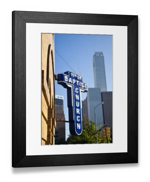 Framed Print : USA, Alabama, Birmingham. 16th Street Baptist Church, famous for its part in