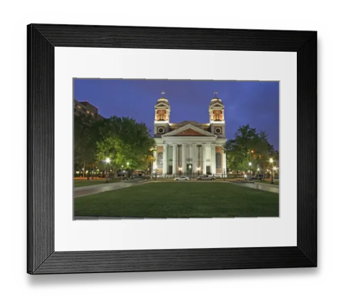 Framed Print : Evening lighting Cathedral of the Immaculate Conception Mobile Alabama Framed Print : Evening lighting Cathedral of the Immaculate Conception Mobile Alabama