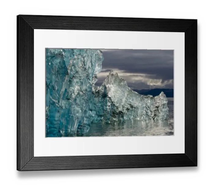 Framed Print : USA, Alaska, Tongass National Forest, Tracy Arm - Fords Terror Wilderness, Deep blue Framed Print : USA, Alaska, Tongass National Forest, Tracy Arm - Fords Terror Wilderness, Deep blue