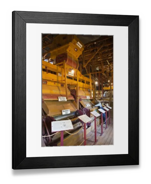 Framed Print : USA, Alabama, Montgomery. Old Alabama Town, Oliver Cotton Gin, built around 1900 Framed Print : USA, Alabama, Montgomery. Old Alabama Town, Oliver Cotton Gin, built around 1900