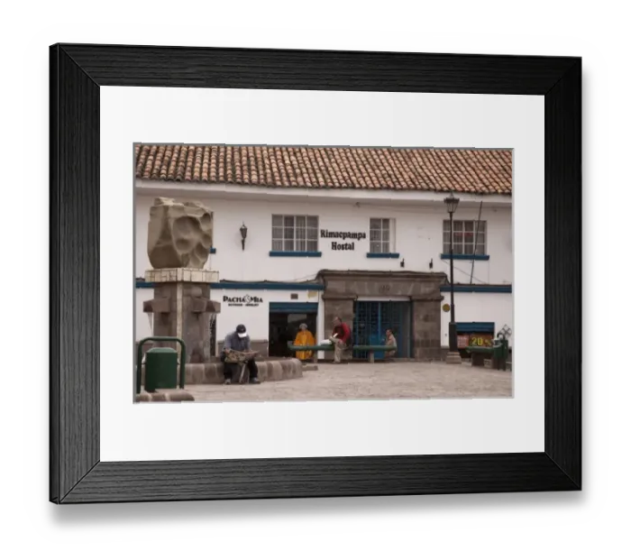 Framed Print : South America, Peru, Cuzco. Rimacpampa Hostel. (UNESCO World Heritage Site) Credit as Framed Print : South America, Peru, Cuzco. Rimacpampa Hostel. (UNESCO World Heritage Site) Credit as