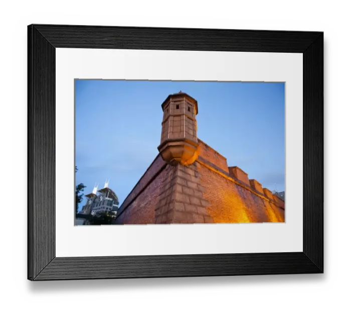 Framed Print : USA, Alabama, Mobile. Government Plaza and Fort Conde, b. 1711, dawn Framed Print : USA, Alabama, Mobile. Government Plaza and Fort Conde, b. 1711, dawn