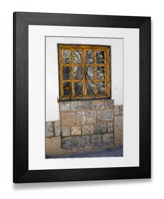 Framed Print : South America - Peru. Architectural details in Cusco Framed Print : South America - Peru. Architectural details in Cusco