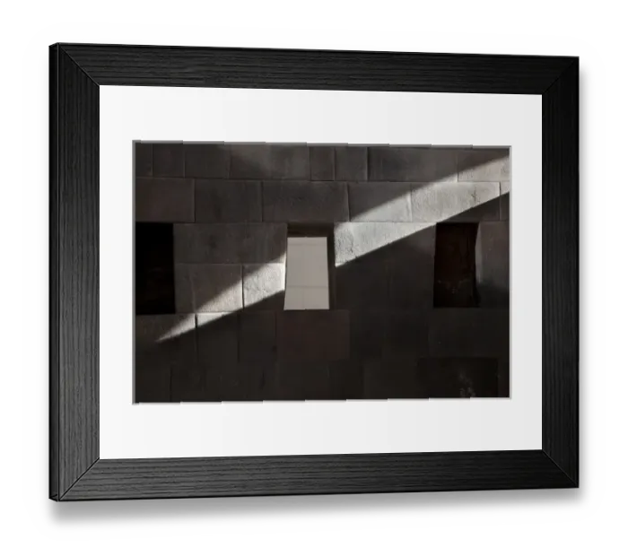 Framed Print : South America, Peru, Cuzco. A beam of sunlight slices through the Inca Temple of the Sun Framed Print : South America, Peru, Cuzco. A beam of sunlight slices through the Inca Temple of the Sun